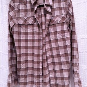 Men's Brown Plaid Shirt
